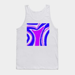 blue pink abstract watercolor texture Tank Top